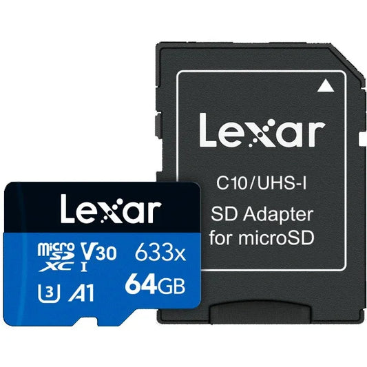 Memoria microSDXC Lexar 64GB 633x UHS-I Blue Series - Tecatech-uy