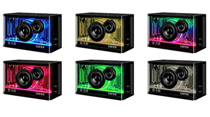 Parlante Edifier QD35 negro bluetooth RGB - Tecatech-uy