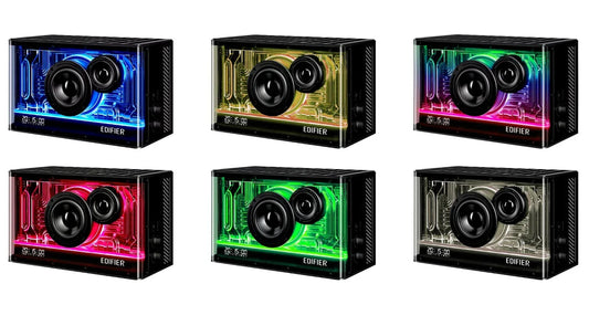 Parlante Edifier QD35 negro bluetooth RGB - Tecatech-uy