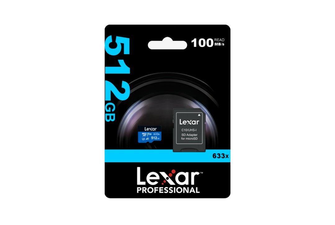 Memoria microSDXC Lexar 512GB 633x UHS-I Blue Series
