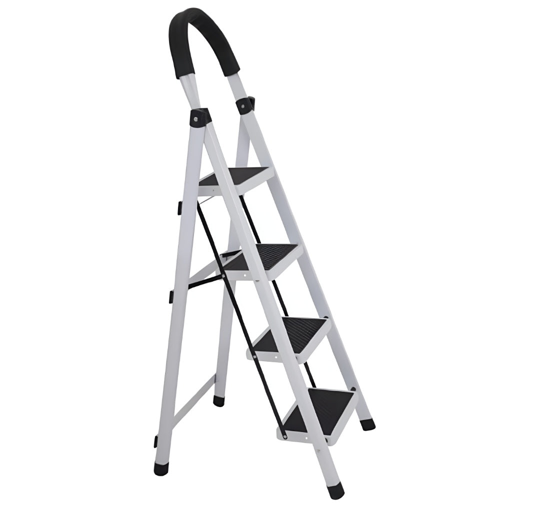 Escalera 4 escalones negra / blanca