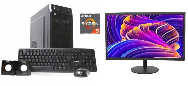 Combo equipo AMD Ryzen 5 + Monitor 19 nuevos!