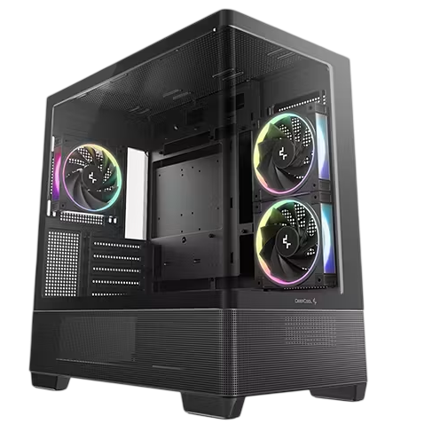 Gabinete DeepCool CG380U 3F cristal curvo panorámico