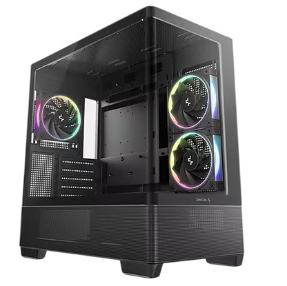 Gabinete DeepCool CG380U 3F cristal curvo panorámico