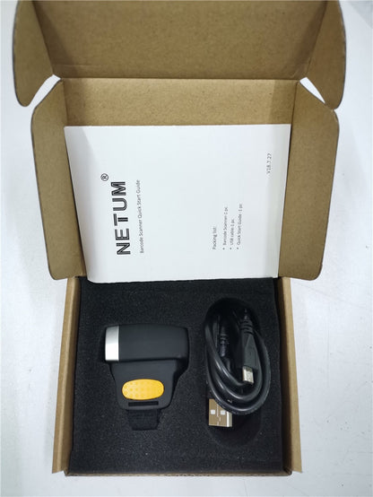 Lector de código de barras Netum 2D tipo Anillo inalámbrico