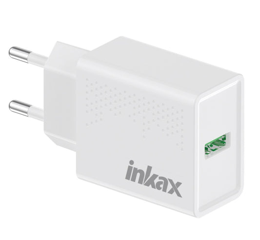 Cargador Inkax USB-A 2.1A blanco