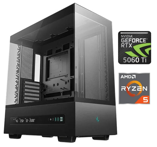 Equipo Gamer Ryzen 5 8400F, 16GB, 1TB NVMe, RTX 5060Ti 8GB - Tecatech-uy