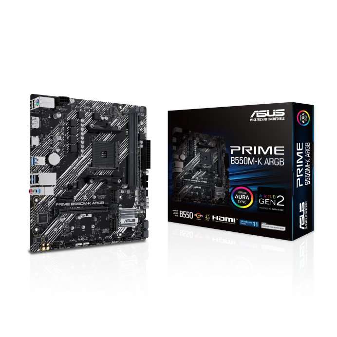 Mother Asus Prime B550M-K ARGB AM4