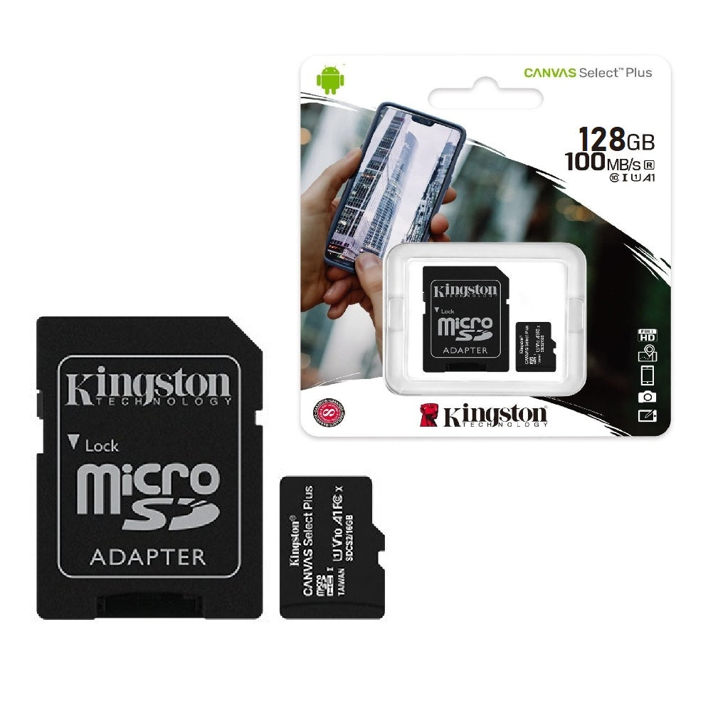 Memoria MicroSD Kingston Select Plus 128GB clase 10