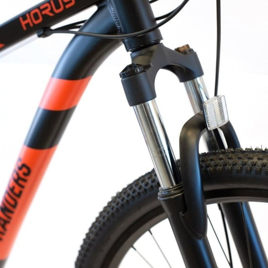 Bicicleta Randers montaña 21V R29 negro con rojo L
