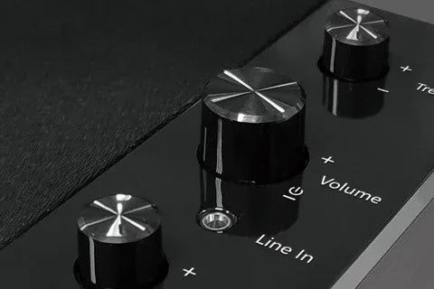 Parlante Genius SW-2.1 350 madera - Tecatech-uy