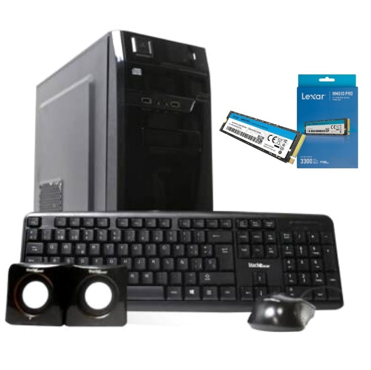 Equipo Intel Core i7 16GB DDR5 + SSD Lexar 500GB NVMe