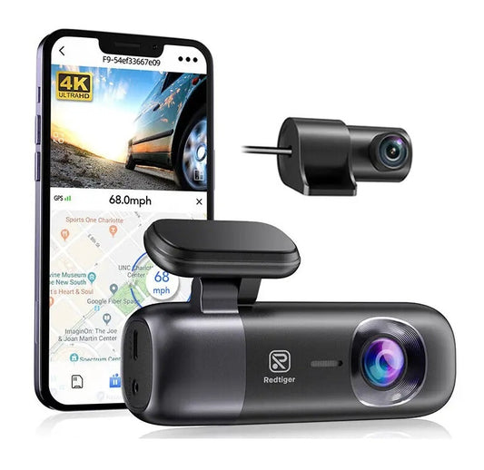 Dashcam Redtiger F9 Dual 4K Frontal 1080P Trasera WiFi GPS