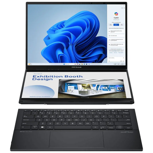 Notebook Asus Zenbook Duo Core Ultra 9 5.1Ghz, 32GB, 1TB SSD, DUAL 14'' 3K Oled Touch - Tecatech-uy