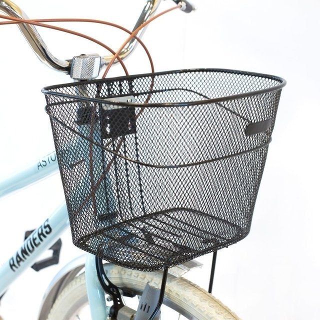 Bicicleta de paseo aluminio c/canasto R26 7V celeste