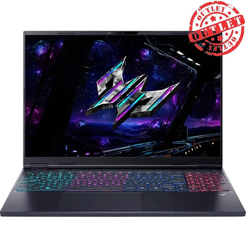 Notebook Gamer Acer Core Ultra 9 5.4Ghz, 32GB, 1TB SSD, 16 WQXGA 240Hz, RTX 5070Ti 12GB (con detalles)
