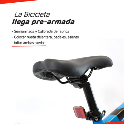 Bicicleta Randers montaña 21V R29 azul con negro M