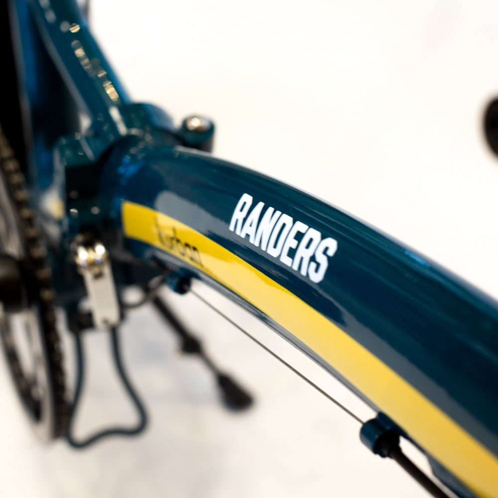 Bicicleta plegable 7 velocidades rodado 20 azul petróleo