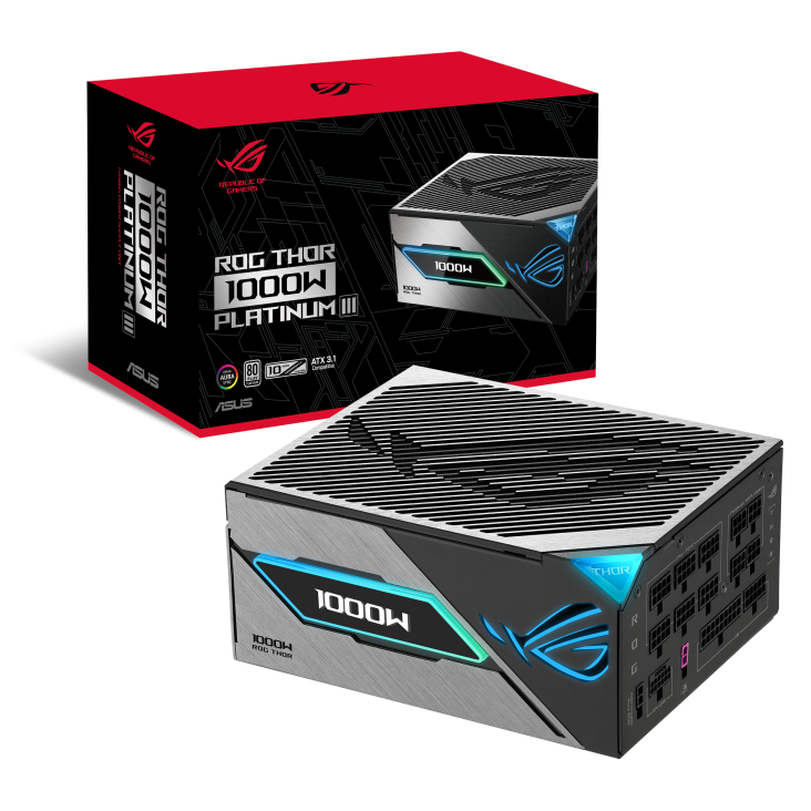 Fuente Asus ROG Thor 1000P3 Gaming 80 Plus Platinum