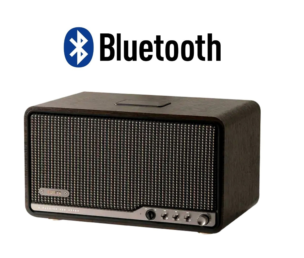 Parlante Edifier S300 negro nogal bluetooth