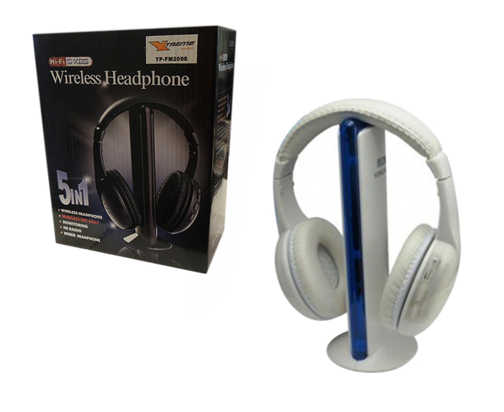 Auricular Xtreme con micrófono inalambrico blanco