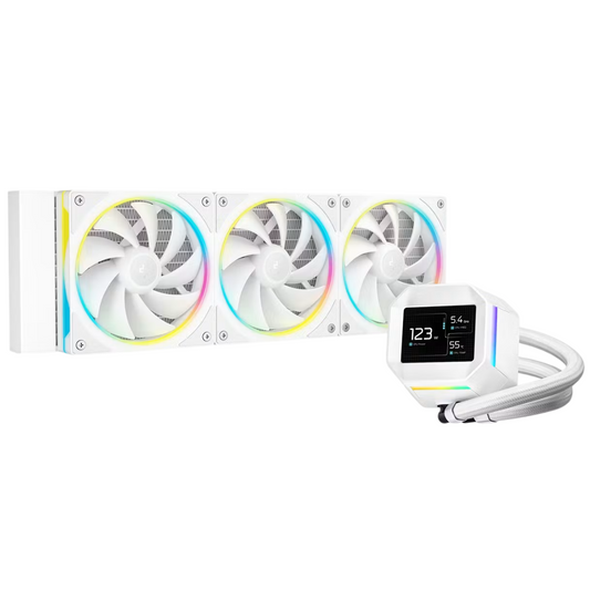 Cooler Liquido DeepCool LM360 Pantalla LCD 2.4 ARGB Blanco