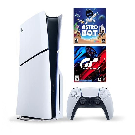 Consola Sony PlayStation 5 Slim + Astro Bot y GT7