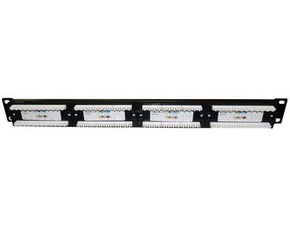 Patchera 24 puertos cat 5e para rack