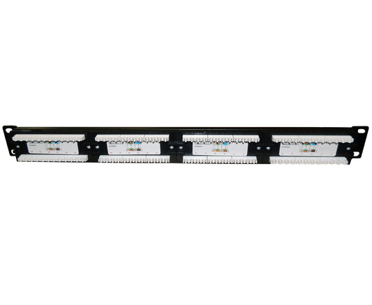 Patchera 24 puertos cat 5e para rack