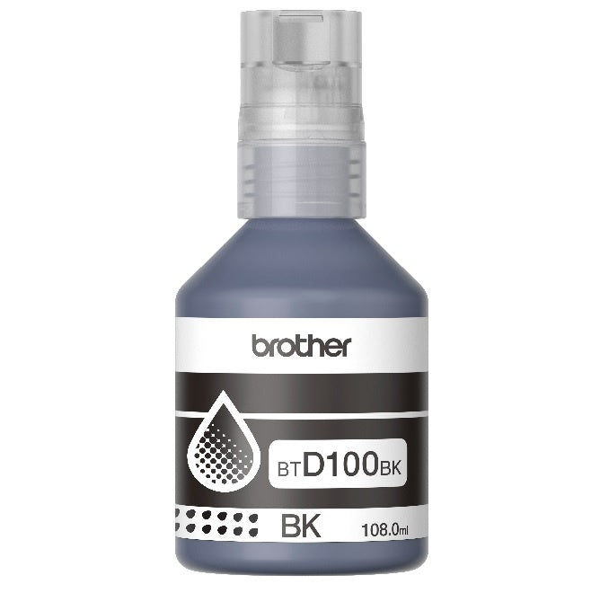 Botella tinta Brother BTD100BK Negra
