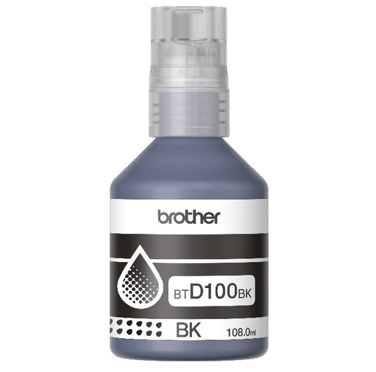 Botella tinta Brother BTD100BK Negra