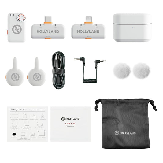 Micrófono Inalámbrico Hollyland LARK M2S Ultimate Combo Blanco