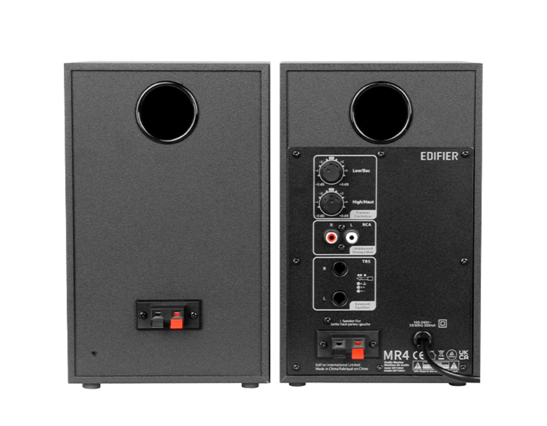 Parlantes Edifier MR4 de estudio negros