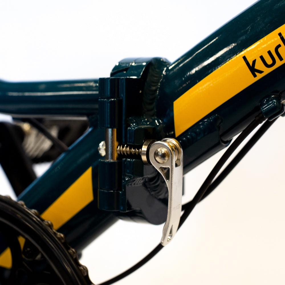 Bicicleta plegable 7 velocidades rodado 20 azul petróleo