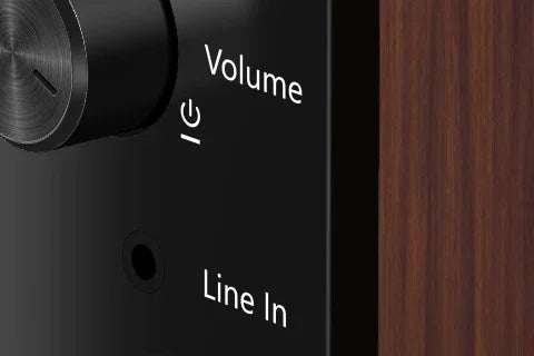 Parlante Genius SW-2.1 350 madera - Tecatech-uy