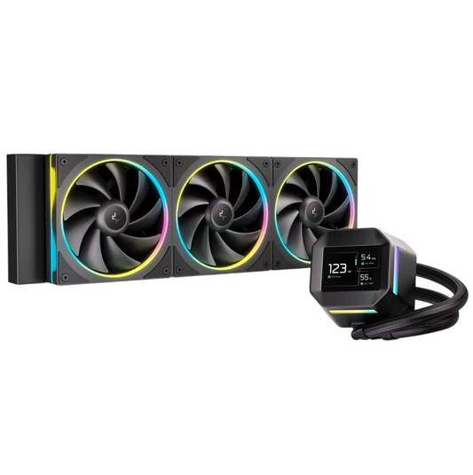 Cooler Liquido DeepCool LM360 Pantalla LCD 2.4 ARGB Negro