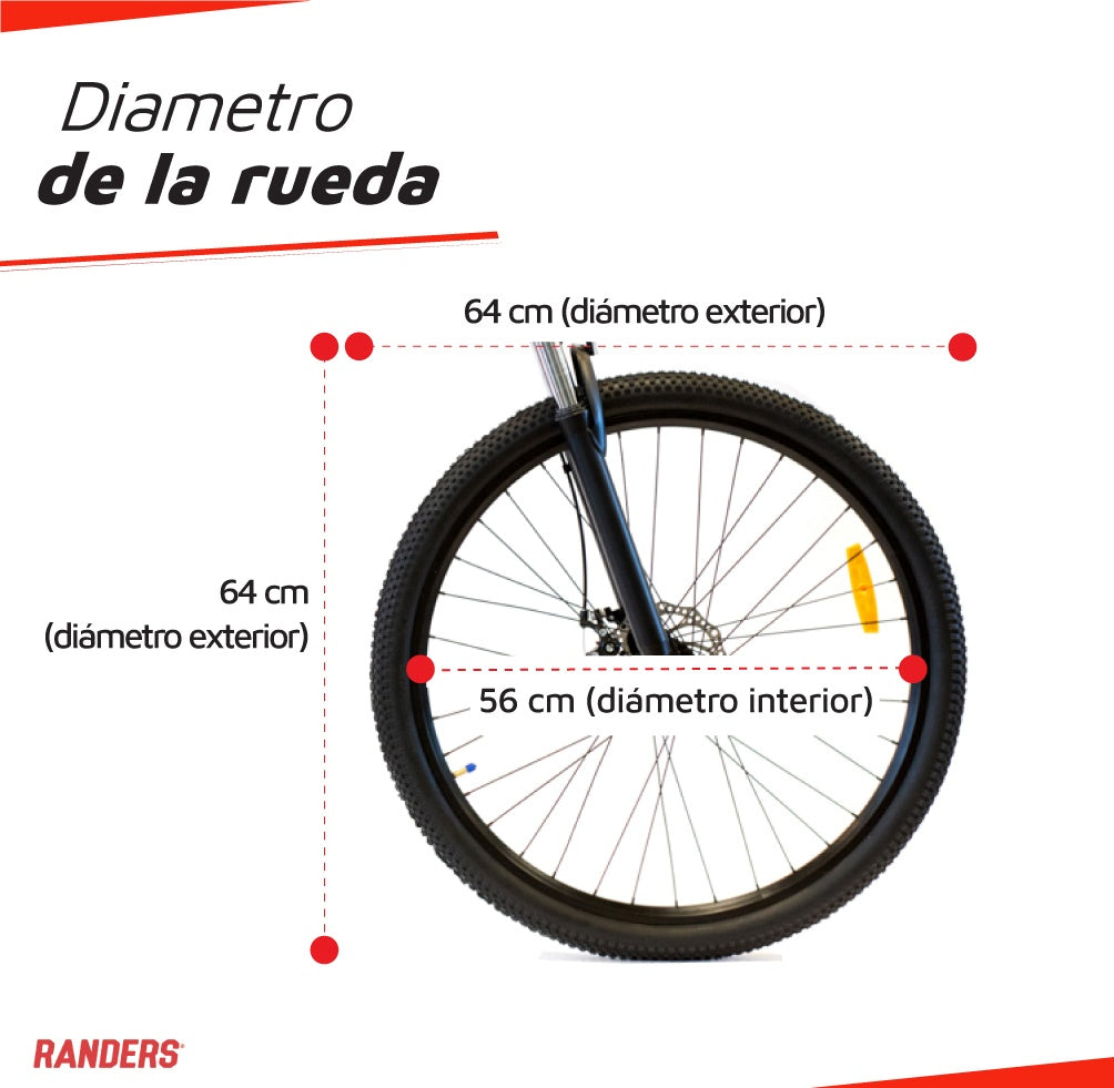 Bicicleta Randers montaña 21V R29 azul con negro M