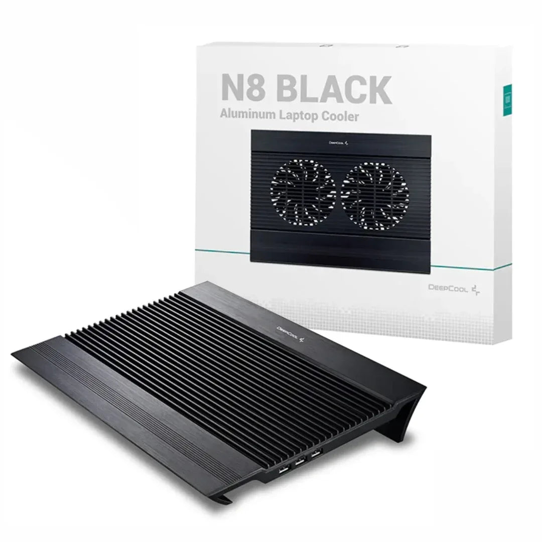 Bandeja notebook Deepcool N8 negra - Tecatech-uy