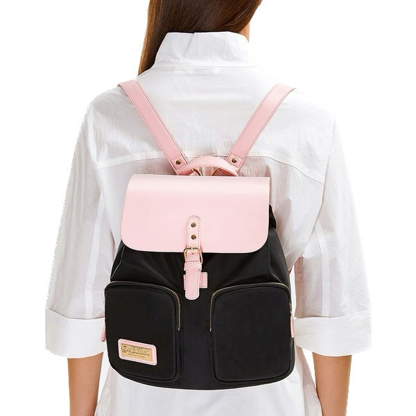 Mochila Gaston Luga Pärlan Negro/Rosado