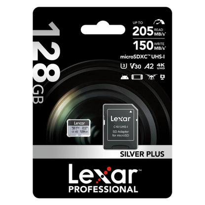Memoria microSDXC Lexar Pro 128GB Silver Plus