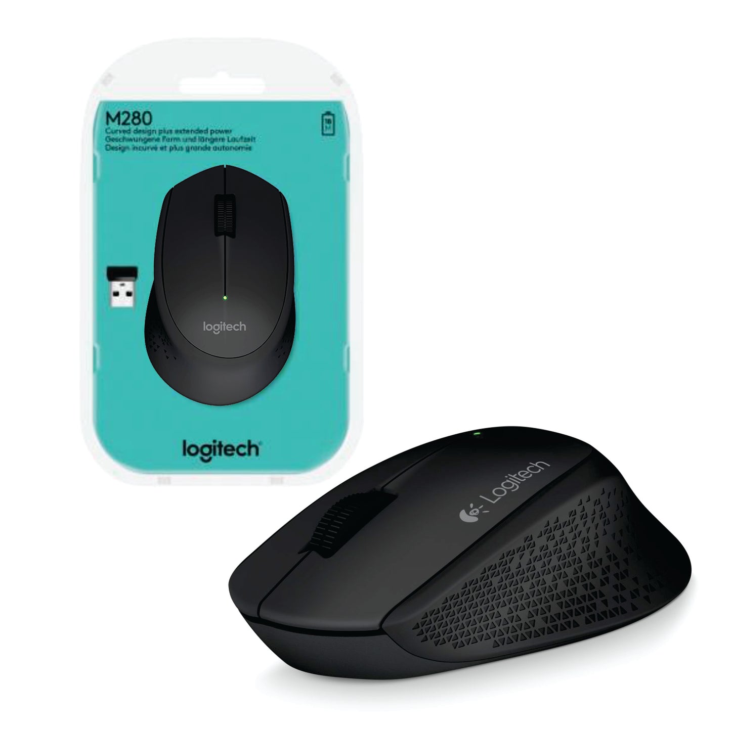 Mouse Logitech M280 inalámbrico negro