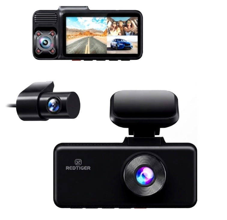 Dashcam Redtiger F17 4K Triple Canal GPS WiFi