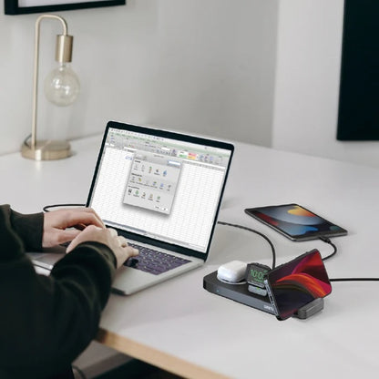 Cargador Inalámbrico Unitek 5 en 1 de escritorio