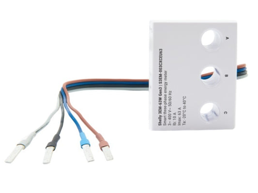 Medidor trifasico Shelly 3EM-63W GEN3 Wi-fi