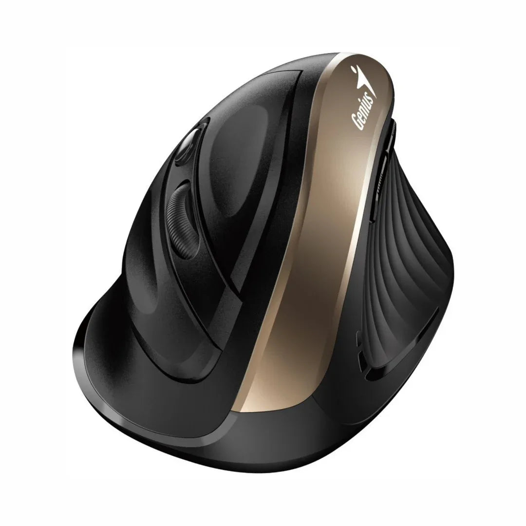 Mouse Genius Ergo inalámbrico dorado - Tecatech-uy