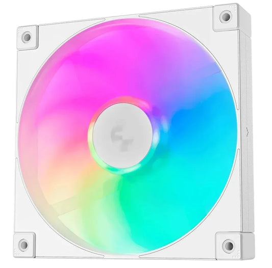Fan DeepCool FD14 ARGB blanco - Tecatech-uy