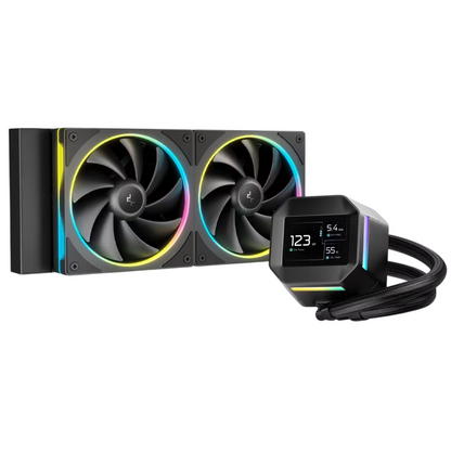 Cooler Liquido DeepCool LM240 Pantalla LCD 2.4 ARGB Negro