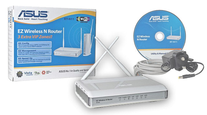 Router wireless asus 150mbps doble antena
