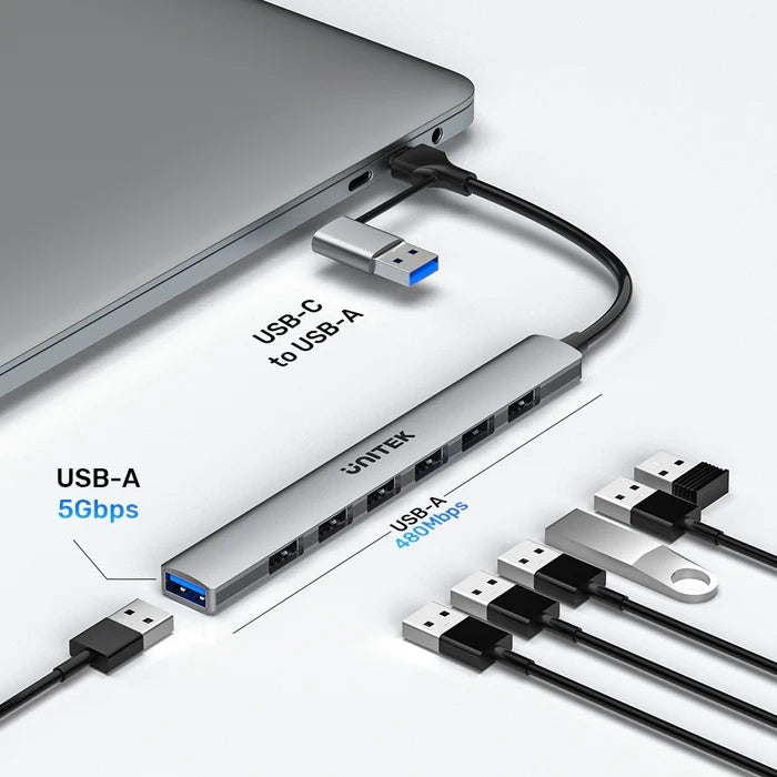 HUB USB-C Unitek 7 en 1