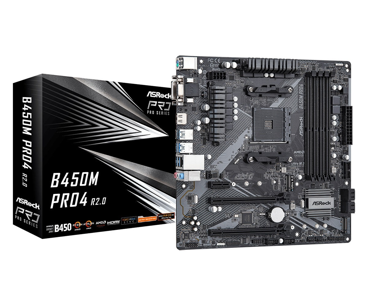 Mother Asrock B450M PRO4 R2.0 AM4